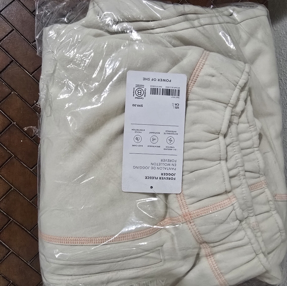 Athleta Cream Track Pants - Picture 4 of 4